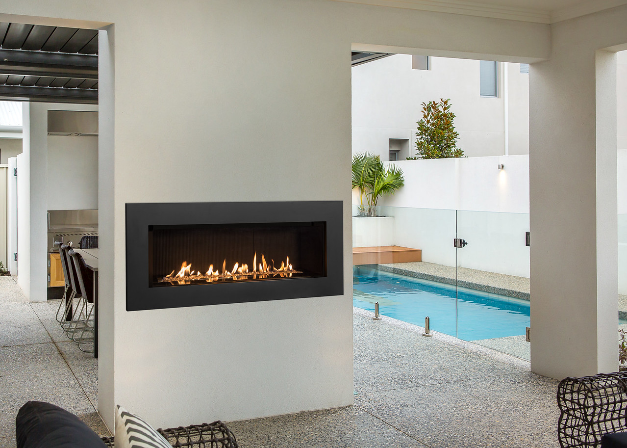 Valor Gas Fireplace L2 Linear Series Gas Fireplace, Indoor, Outdoor
