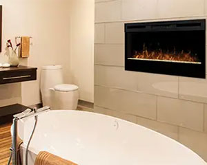 Fireplace In Bathroom