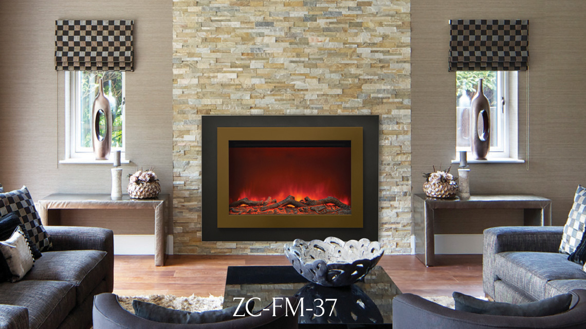 Sierra Flame Electric Fireplace - Flush mount Zero ...